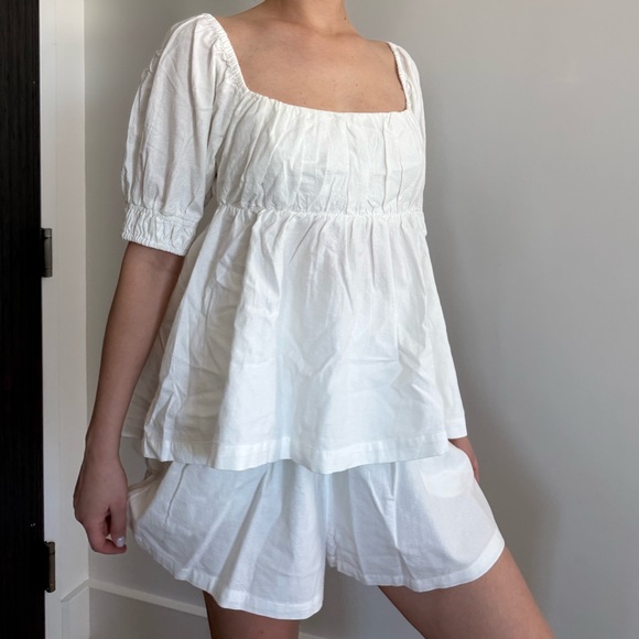 Free People Cotton Baby Doll Top and Shorts Set - Picture 5 of 9